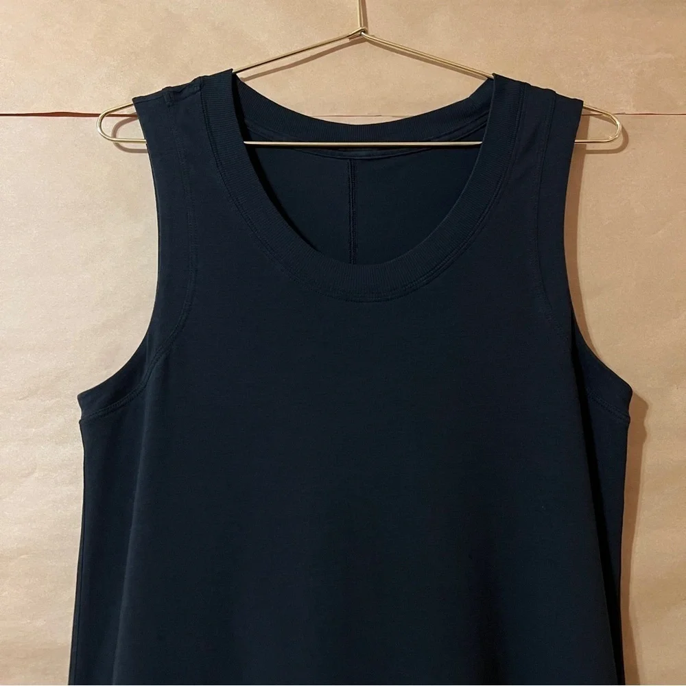 Lululemon | All Yours Tank Maxi Dress Vitasea Pima Cotton Black Size 8